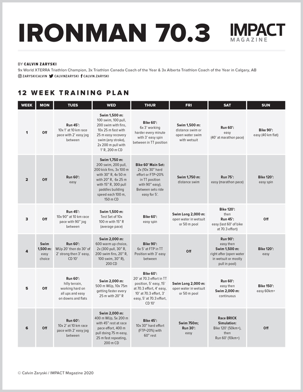 Ironman Triathlon Training Plan 