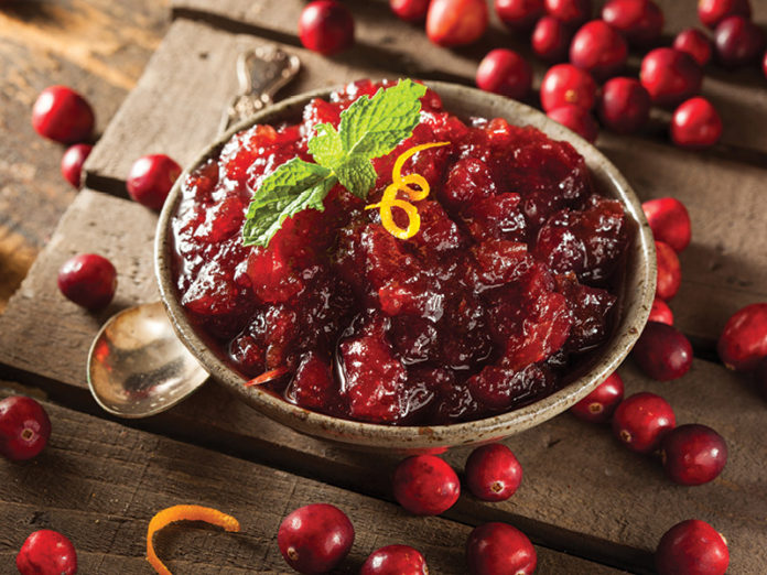 Candied Ginger Island Cranberry Sauce