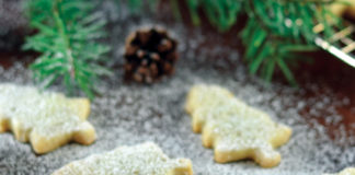 Pine Needle Shortbread Cookies