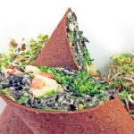 Buffalo Broccoli Bites and Caesar Salad Wraps