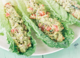 Mint Guacamole Lettuce Wraps