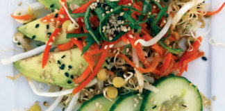Wasabi Ginger Sprout Salad