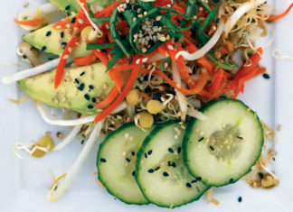 Wasabi Ginger Sprout Salad