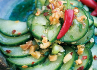 Cucumber Salad with Peanuts and Chile