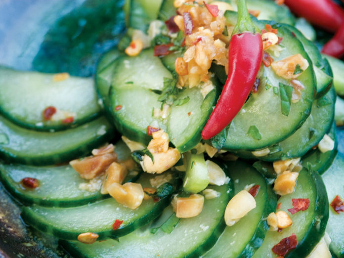 Cucumber Salad with Peanuts and Chile