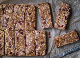 No Bake Cherry Almond Energy Bars