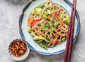 Miso Tahini Noodle Salad