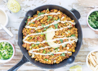 Quinoa Queso Skillet With Chipotle