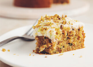 Vegan Zucchini Pistachio Cake