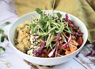 Cauliflower Chick Pea in a bowl