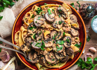 Vegan Mushroom Stroganoff