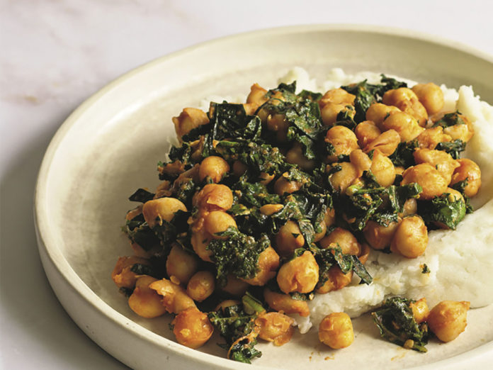 Paprika-Spiked Chickpeas and Greens