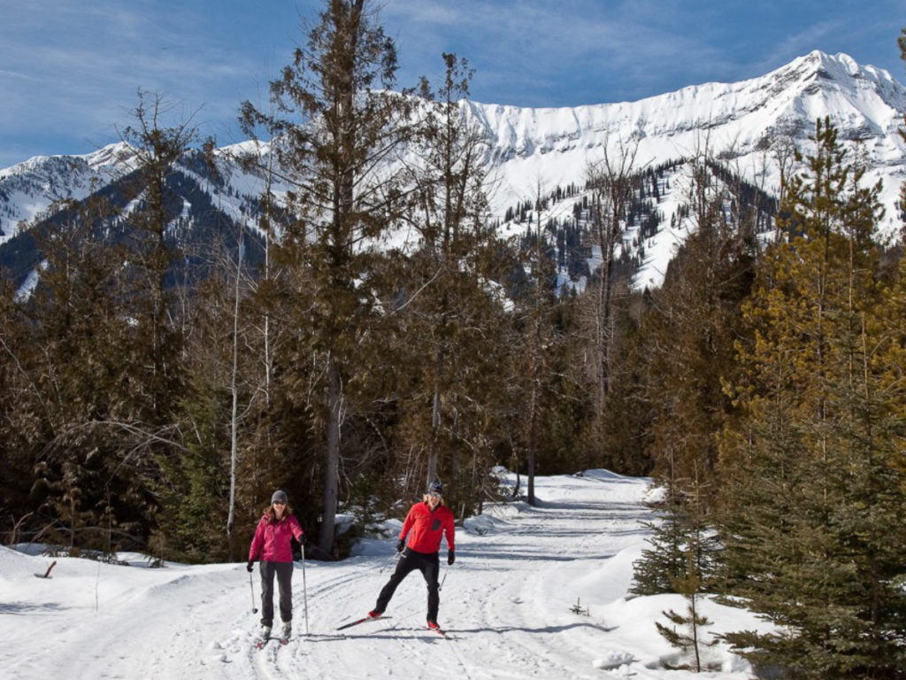 Beautiful backdrop for Nordic skiing at the Elk Valley Nordic Centre