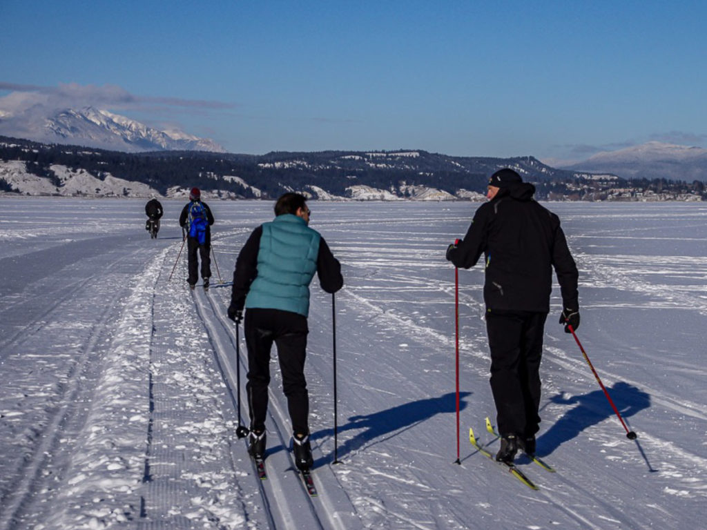 Skiing the Whiteway in Invermere