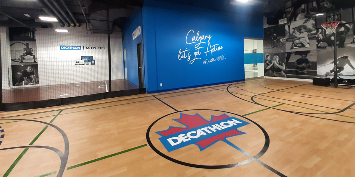 Inside Calgary's Decathlon sporting goods store before it opens