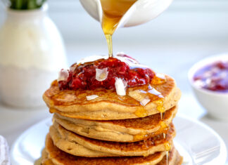 plant-based vegan recipe for pancakes
