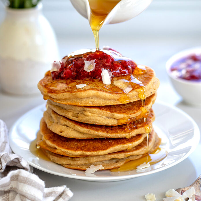 plant-based vegan recipe for pancakes