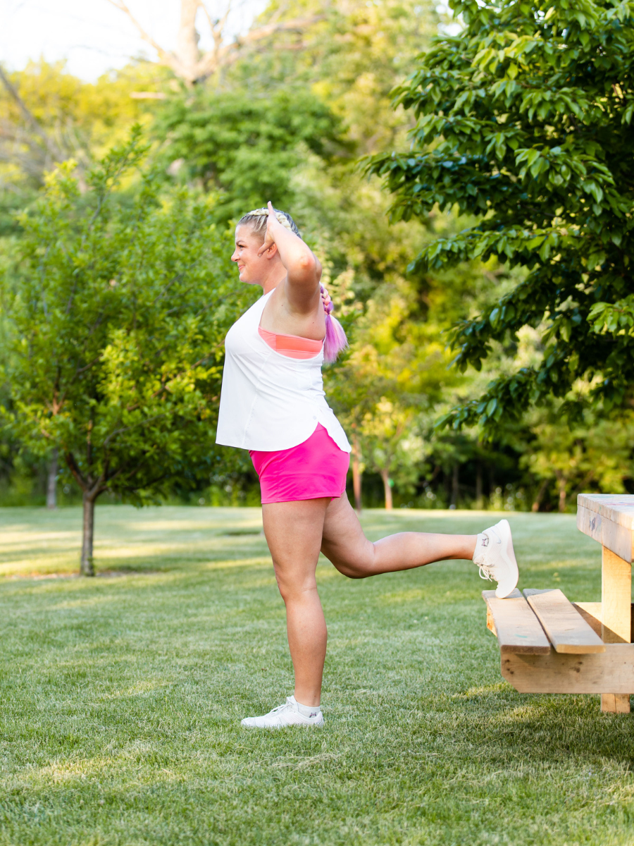Jessie Thomas shares her power up in the park outdoor strength building workout
