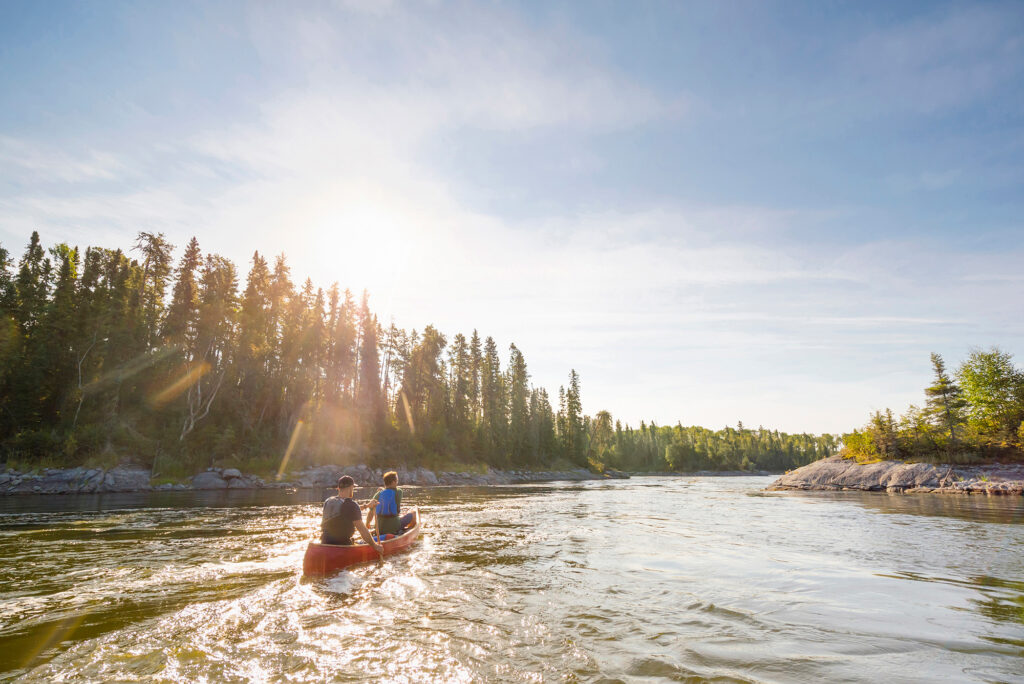 Canoe down the Churchill River, Saskatchewan