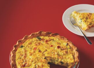 Mostly Vegetable Vegan Quiche