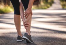 Calf muscle cramp during running