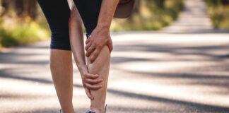 Calf muscle cramp during running