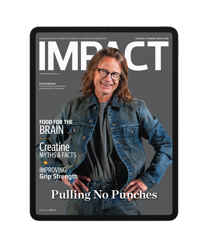 2025 Fall Fitness Issue Cover on an iPad