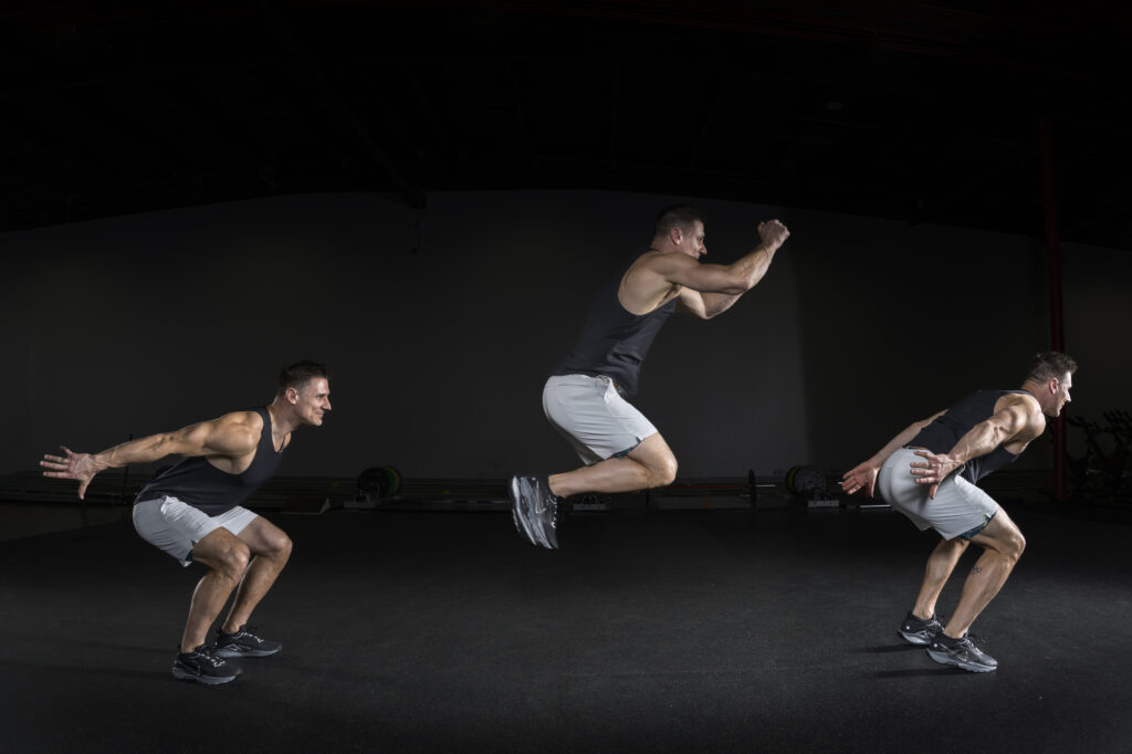 Double Leg Hops for Distance
